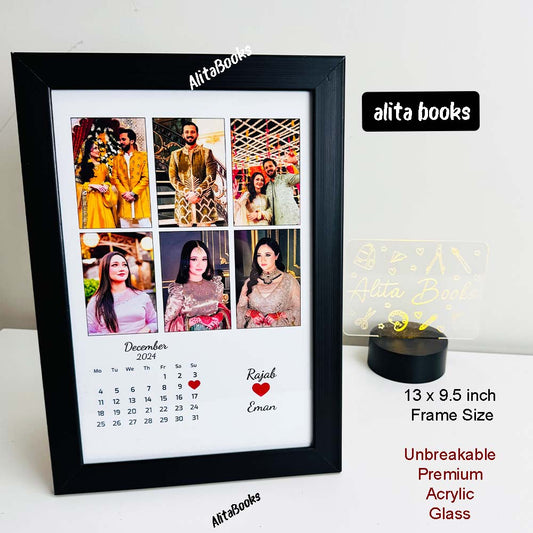 6 Photos + Calender Frame - Customize