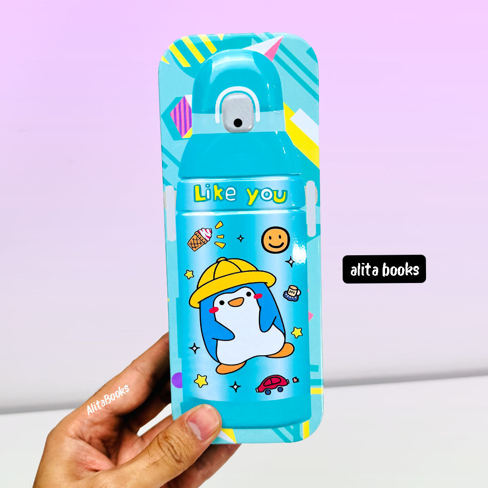 Cute Penguin Metal - Pencil Box