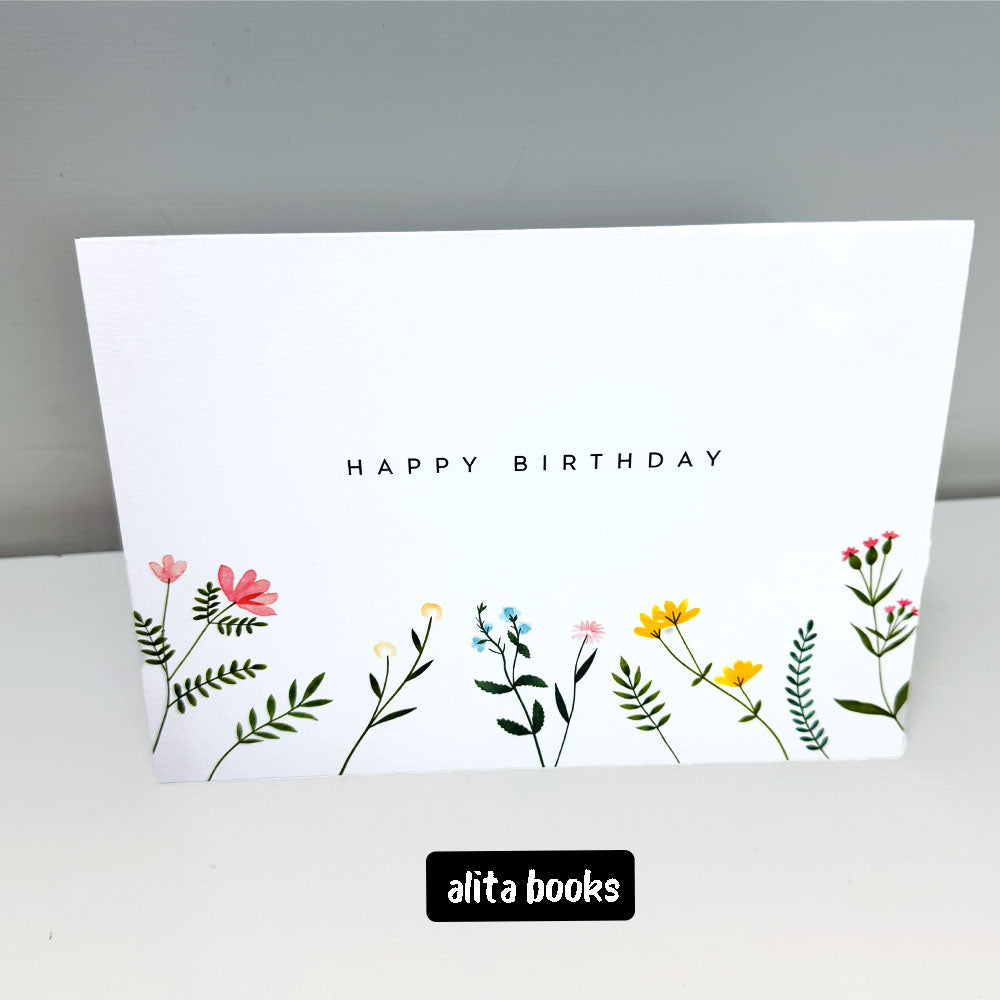 Happy Birthday Floral - Card