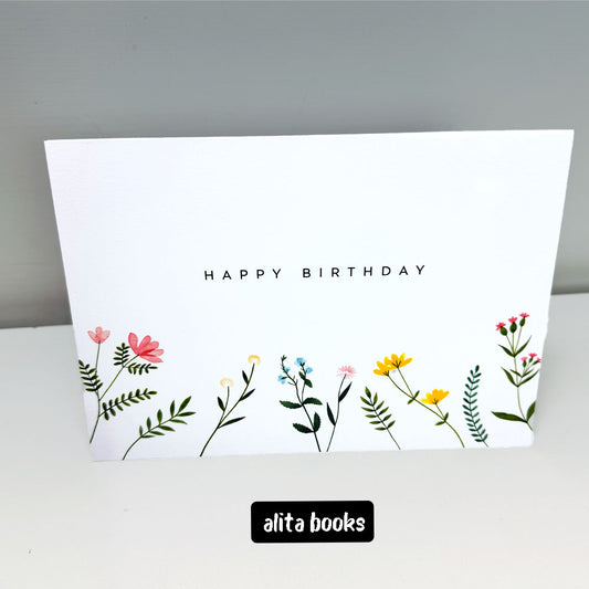 Happy Birthday Floral - Card