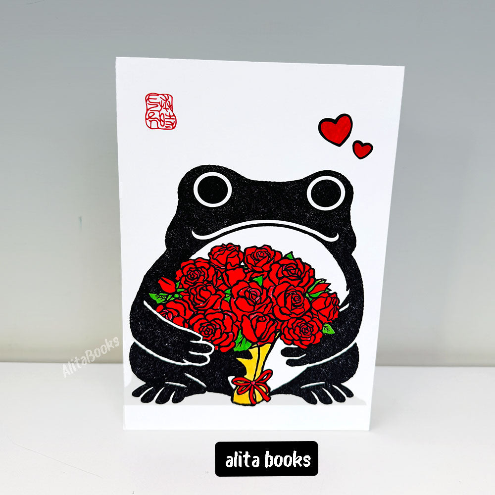 Japanese Style Frog Love - Card