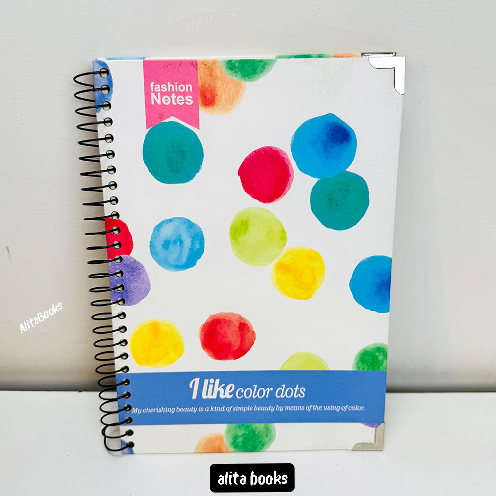 I Like Dots Design 1 Spiral - Notebook / Journal (Large)