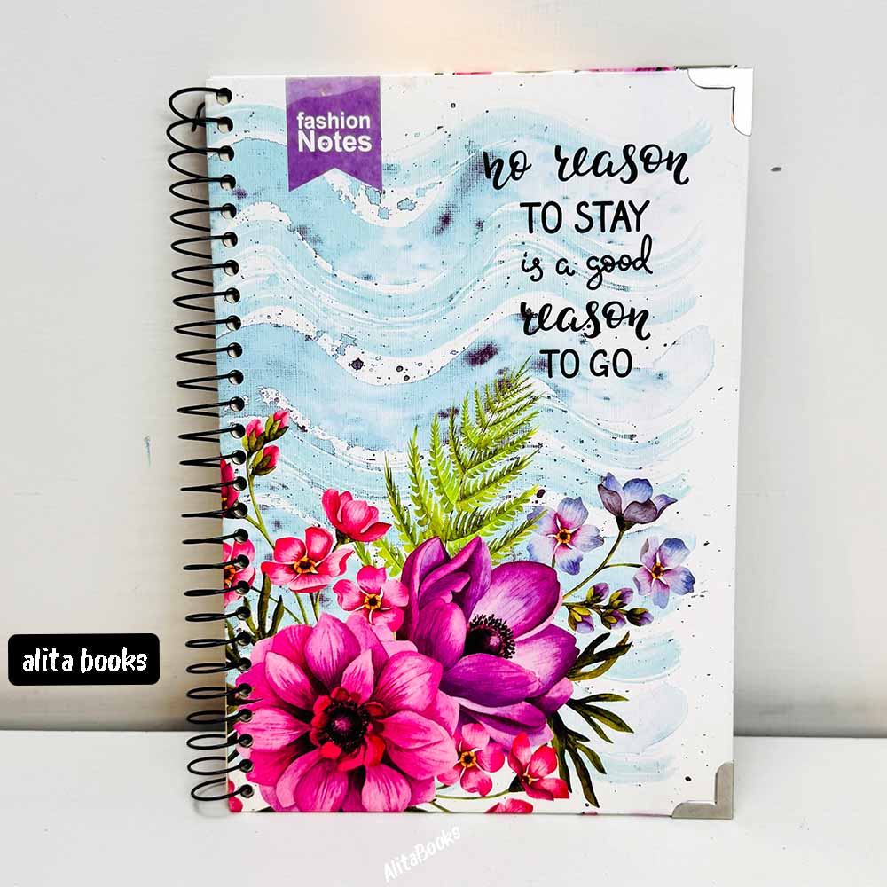 Floral No Reason Spiral - Notebook / Journal (Large)