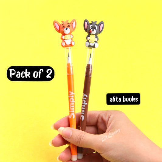 Pack of 2 Funny Cartoon Duo Pencils - Pencils
