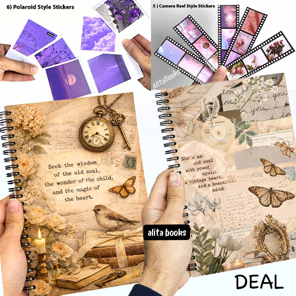 Vintage Style Diaries -  Happy Deal 5