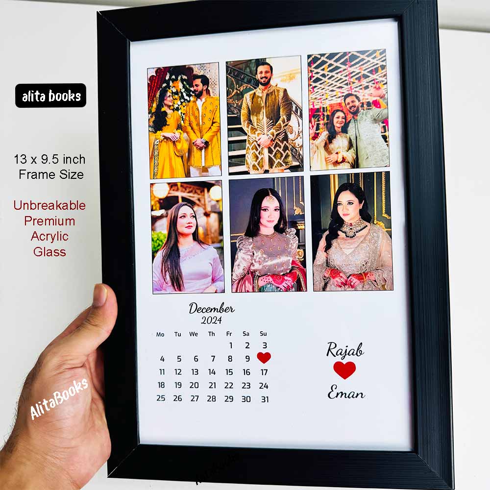 6 Photos + Calender Frame - Customize