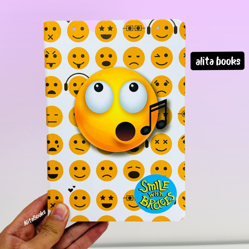 Yellow Emoji Melody Diary - Notebook / Journal A5
