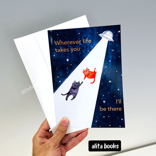 Cat I will be There - Card