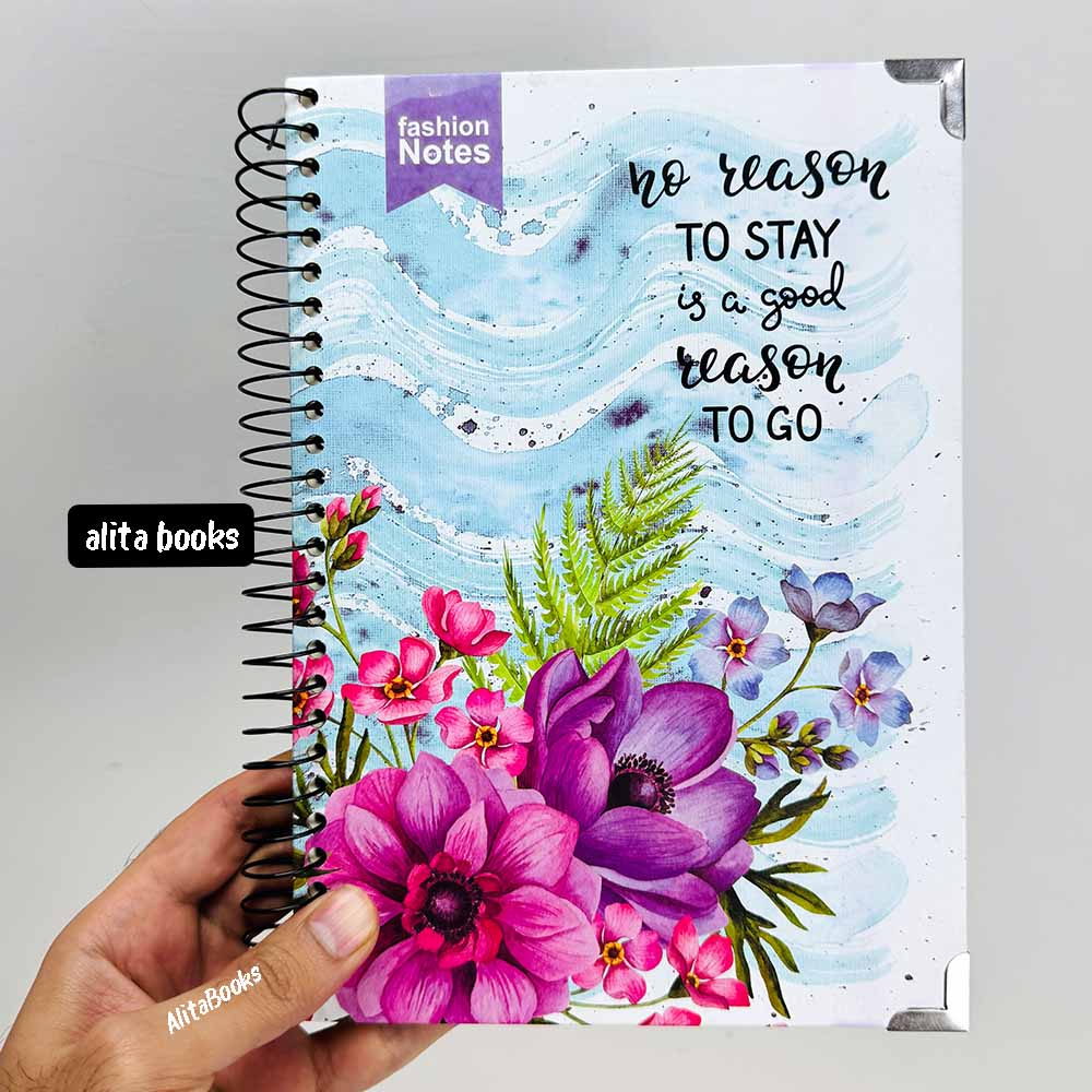 Floral No Reason Spiral - Notebook / Journal (Large)