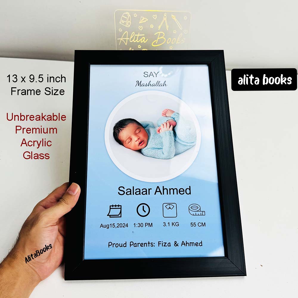 New born Baby Boy Frame - Customize