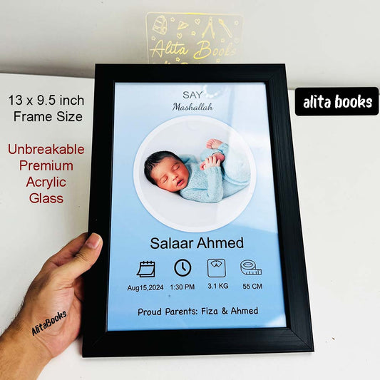 New born Baby Boy Frame - Customize
