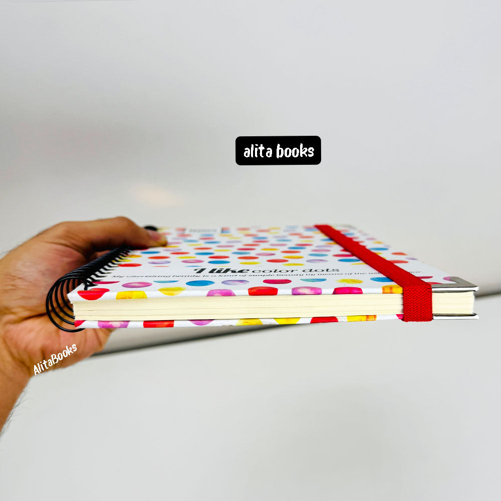 I Like Dots Design 2 Spiral - Notebook / Journal (Large)